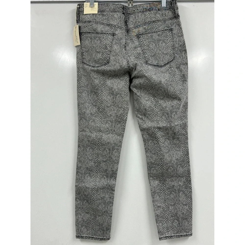 UniversalThread High Rise Skinny Jeans Size 14 Gray Animal Print NWT Edgy Modern - Picture 3 of 13